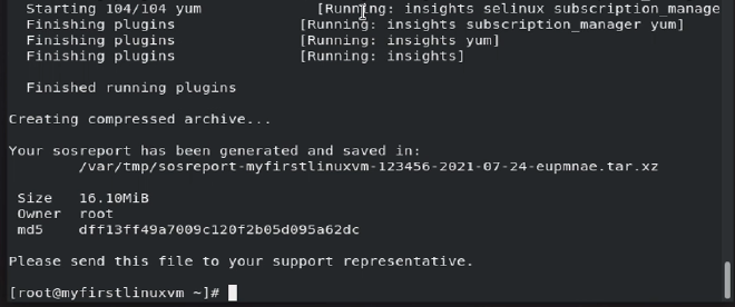 Redhat sos support